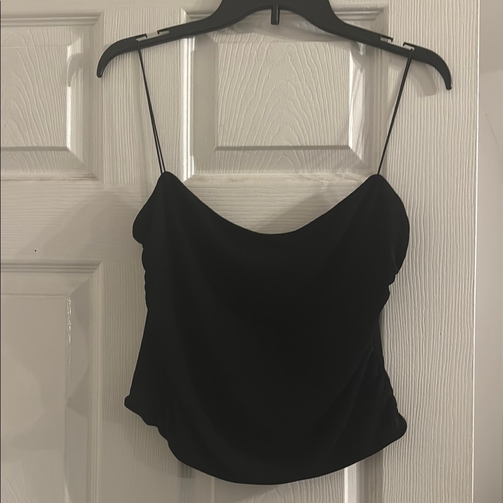 Olivaceous Elegant Black Camisole